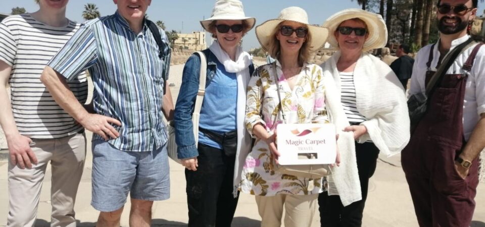 tourists at Luxor temple