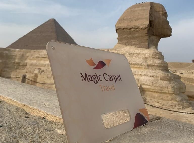 The great pyramids and the Sphinx