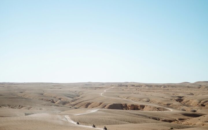 desert safari by a quad bike