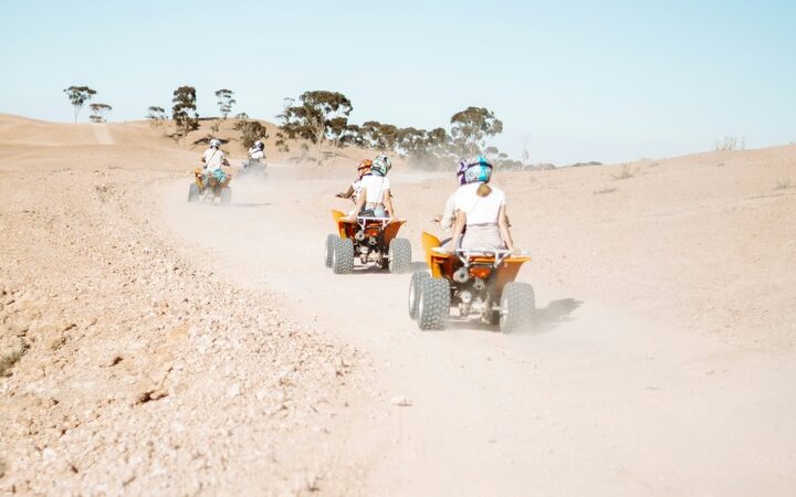 desert safari by a quad bike