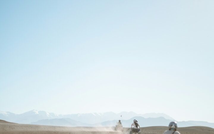 desert safari by a quad bike