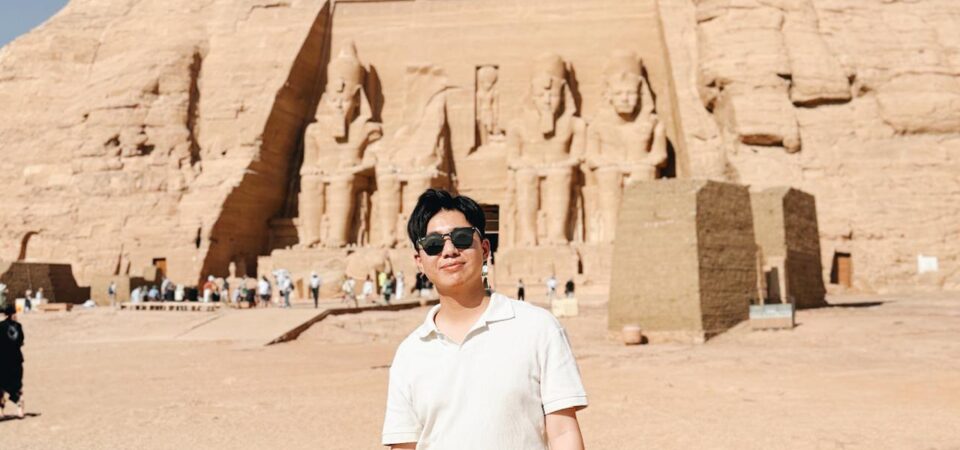 tourist at Abu Simbel temples
