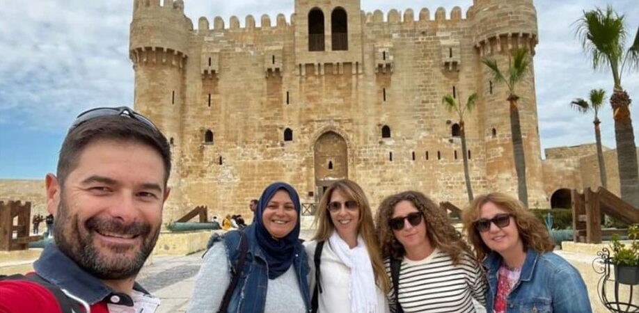 Tourists at Qaitbay Citadel