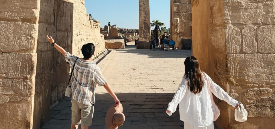 Couple at Karnak Temple in Luxor