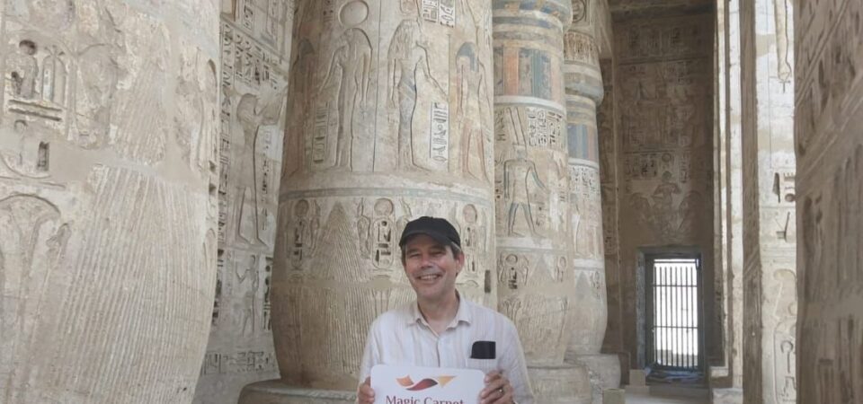 tourist at Madinet Habu
