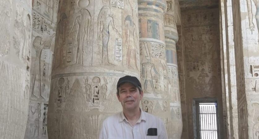 tourist at Madinet Habu