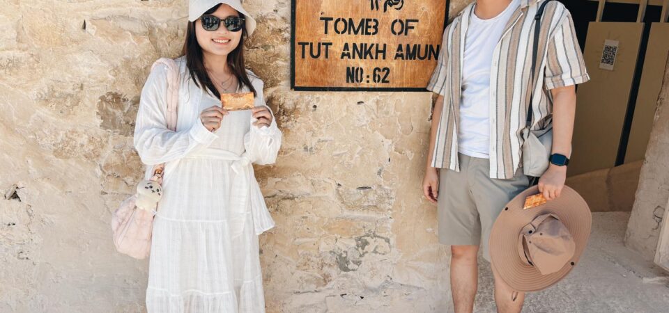 visitors at valley of the kings at Tut Ankh Amun tomb