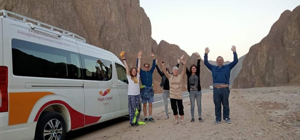 Tourists with Magic Carpet AC van